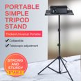 thumbnail image 3 of eccomum T160 Projecteur Trépied Support Pliable pour Ordinateur Portable avec Plateau Trépied Racks DJ Multifonctionnels Support de Projecteur avec Hauteur Réglable Parfait pour Bureau Maison Scène DVD Vidéo, 3 of 7