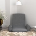 thumbnail image 1 of vidaXL Folding Floor Chair Light Grey Fabric, 1 of 4