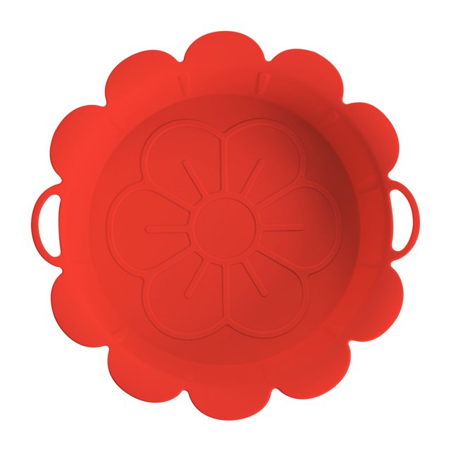 Agiferg Reusable Air Fryer Silicone Baking Tray Flower Shaped Fryer Tray Pad