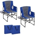 thumbnail image 2 of Ourlova Oversized Directors Camping Chair - 2 PCS, Portable, Aluminum, with Side Table, 2 of 8