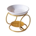 thumbnail image 1 of Luzkey Diffuseur d'Arômes Moderne avec Cadre en Fer pour Lampes à Huile, Réchauffeurs d'Huile Parfumée, Brûleurs de Fusion, pour Salon, Méditation, Spa et Maison. Or, 1 of 8