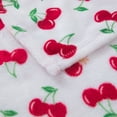 thumbnail image 4 of Couverture en peluche Mainstays cerise, 4 of 8