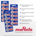 thumbnail image 2 of Murata CR2430 Pile 3V Pile à Pièces au Lithium (25 Piles), 2 of 5