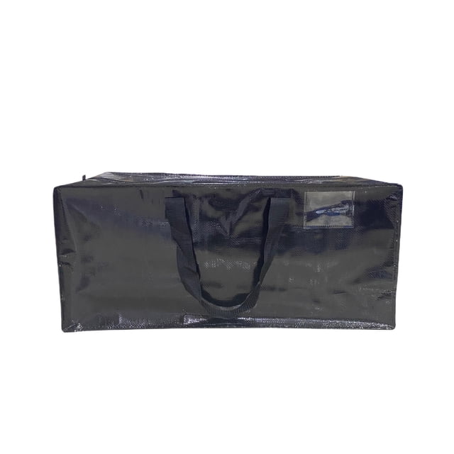JilgTeok 2 Packs Large Capacity Moving Bags with Zipper, Reusable Storage Bags for Packing, Foldable Travel Organizer, Heavy Duty Woven Plastic Tote for Moving, Home & Travel