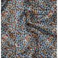 thumbnail image 1 of Soimoi Blue polyester Crepe Fabric Leopard Animal Skin Fabric Prints By Yard 52 Inch Wide, 1 of 6