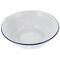 thumbnail image 1 of 1Pcs Bassin en Émail Rétro Rond Blanc Bol en Porcelaine pour Faire de la Pâte Cuisine, 1 of 8