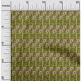 thumbnail image 1 of oneOone Viscose Chiffon Fabric Leaves & Floral Block Print Fabric BTY 42 Inch Wide, 1 of 4