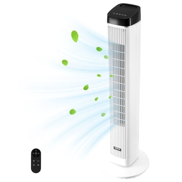 VEVOR Tour Ventilateur Oscillant 40 Pouces Minuterie 9 H 22 Pi/s Grande Vitesse avec Télécommande