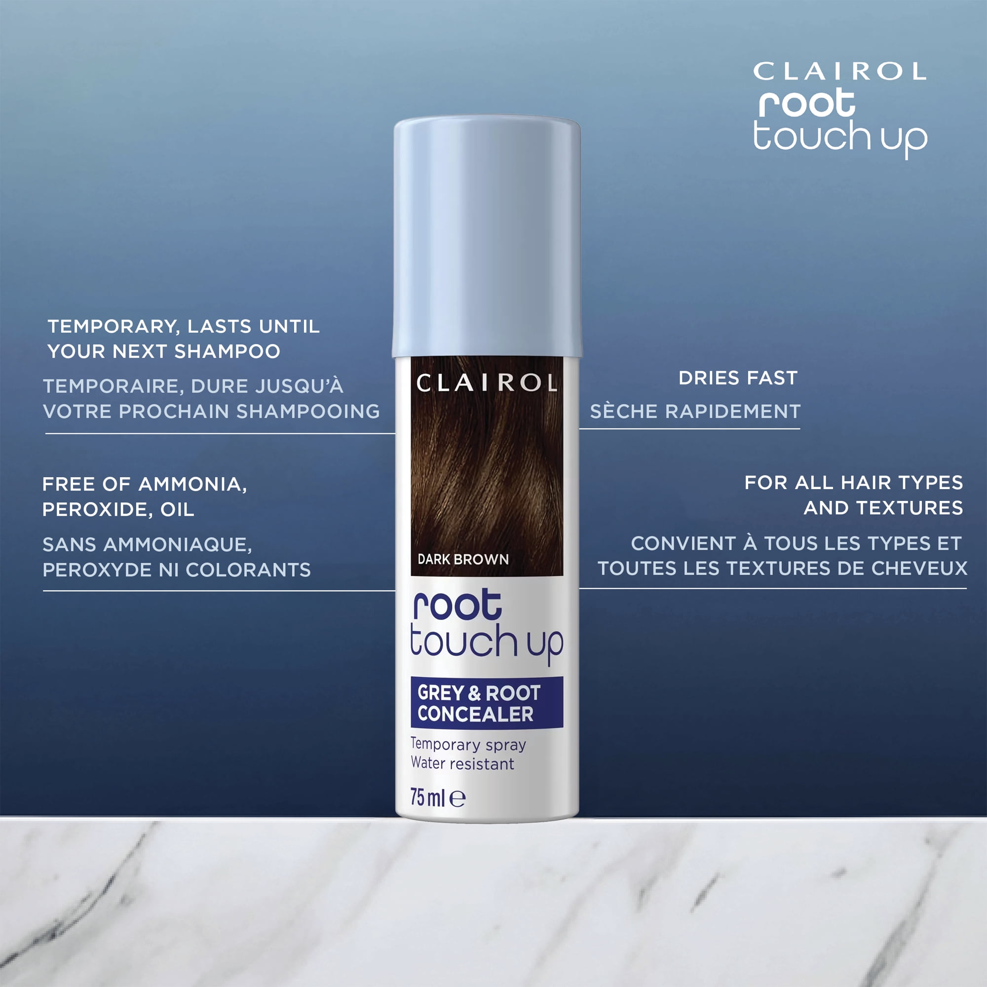 Vaporisateur Root Touch-Up de Clairol, Correcteur du gris, retouche-racines