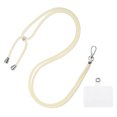 thumbnail image 1 of Unique Bargains Adjustable Neck Lanyard with Transparent Patch, Beige, 1 Count, 1 of 5