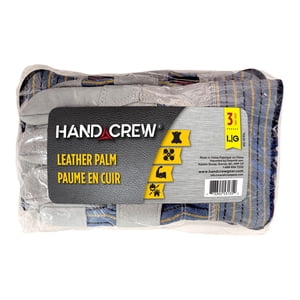 WorkCrew HP 3Pack Gant de Palme en cuir Grand