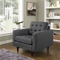 thumbnail image 5 of Modway Empress Upholstered Armchair, Gray, 5 of 5