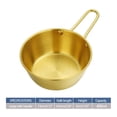 thumbnail image 2 of Vaidha Cooking Snack Seasoning Bowl With Handle, Golden Rice Bowl, Hot And Cold Wine Bowl, Stainless Steel Rice Wine Bowl, 2 of 2