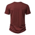 thumbnail image 4 of LUOGENLI T-shirts pour Homme pour Hommes T-shirts Décontractés Mode Basique T-Shirt à Manches Courtes Haut T-shirts pour Homme T-Shirt Graphique T-Shirt Drôle de Pâques pour Homme T-Shirt Graphique Drôle Vêtements d'Été Rouges m, 4 of 9