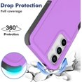 thumbnail image 2 of KOMI for Samsung Galaxy S25 Case with HD Screen Protector, 10 FT Military Grade Drop Protection, Anti-Slip Phone Case, Purple, 2 of 5