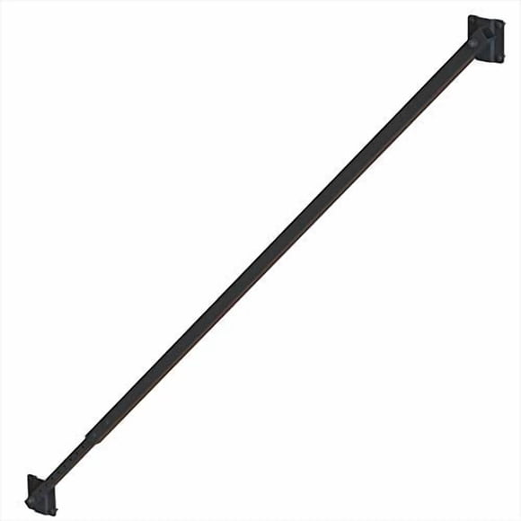 Vinyl Wood Fence Fully Adjustable Telescoping Gate Anti-Sag Brace Kit (Black (2 Pack))