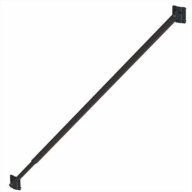 Vinyl Wood Fence Fully Adjustable Telescoping Gate Anti-Sag Brace Kit (Black (2 Pack))