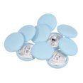 thumbnail image 1 of Unique Bargains 10pcs 36L Fabric Cloth Covered Button 23mm Round Metal Shank Sewing Buttons for Suits Dress Blouses, Blue, 1 of 5