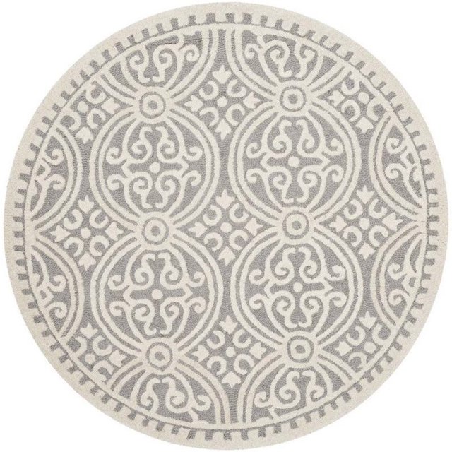 Safavieh Cambridge Tapis Transitionnel Argenté - Rond 10 Pieds