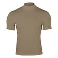 thumbnail image 3 of LUOGENLI T-shirts pour Homme pour Hommes T-shirts à Col Roulé pour Homme T-shirts à Manches Courtes Chandail sous-Vêtement Ajusté Haut T-shirts pour Homme T-Shirt Graphique Drôle Fête de la Saint-Patrick Kaki P, 3 of 6