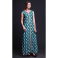 thumbnail image 3 of Bimba Floral Ladies Printed Front Slit Sleeveless Maxi Summer Long CasualDress-Medium, 3 of 5