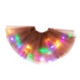 thumbnail image 1 of Women 3 Level Mesh Tulle Skirt Princess Skirt With LED Small Bulb Skirt, 1 of 9