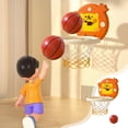 thumbnail image 2 of Orange Indoor Hanging Basketball Hoop With Scoring System Voice Feedback For Kids Training, 2 of 6