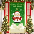thumbnail image 4 of Christmas Door Curtain Flag Outdoor Photo Santa Claus and Puppy Background Decoration Hanging Fabric 185x90cm Front Door Cover for Home Entryway Indoor Living Room Christmas Tree Gifts Merry, 4 of 5