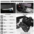 thumbnail image 4 of VOLTZ TOYS Licensed Chevrolet Blazer 24V 2-Seater Kids Ride On Car - Power Battery, Dual 65W Motors, Remote Control, LED Lights & Music - White, 4 of 5