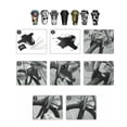 thumbnail image 1 of Bicycle Fender Front and Rear Tire Cycling Wing Bicycle Wheel Universal Bike Mudguard Printed Plastic Cycling Wing with Cable Ties, Type 6, 1 of 9