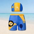 thumbnail image 2 of Tauxra Men's Swim Trunks with Printed Design Elastic Waist Drawstring Quick Dry for Swimming Beach Vacation 2 Piece Set Includes Swimsuit, 2 of 3