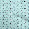 thumbnail image 1 of oneOone Velvet Light Blue Fabric Medical Sewing Material Print Fabric By The Yard 58 Inch Wide, 1 of 4