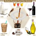 thumbnail image 3 of 4Pcs 200 Mesh Food Filter Strainer Sieve Fine Mesh Nylon Mesh Colander Plastic Mesh Sieve for Filtering Juice Funnels, 3 of 7