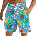 thumbnail image 3 of UVEASISHA Mens Tropical Swim Trunks Palm Tree Print Bathing Suits Drawstring Elastic Waist Board Shorts Lightweight Quick Dry Beach Shorts with Pockets Holiday Sales 2025 Multicolor XL, 3 of 6