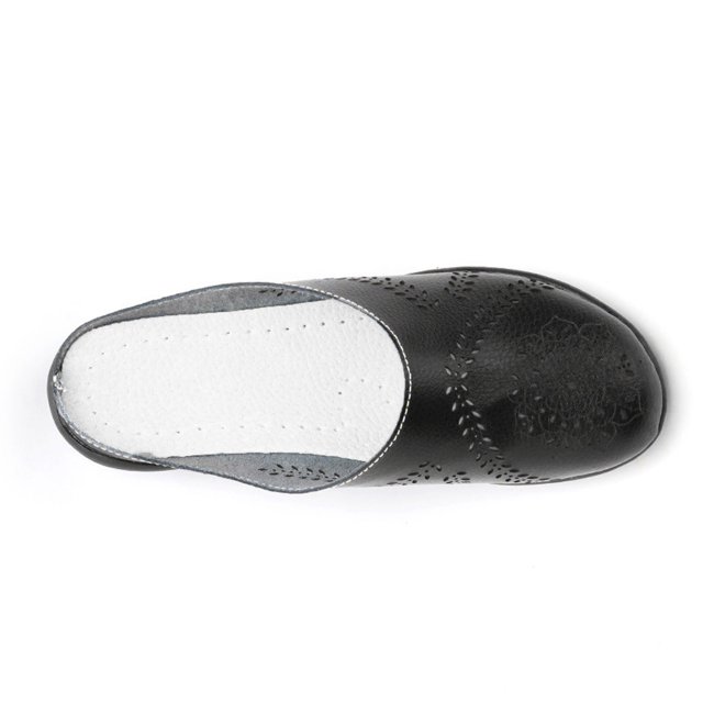 RKSTN Chaussons pour Femmes Couleur Unie Rétro Creusé Talon Plat Mode Confortable Sandales Décontractées Chaussons, Chaussons pour Femmes Intérieur Extérieur