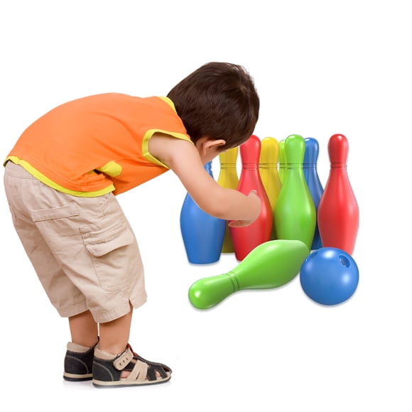 Ensemble de Jouets Éducatifs de Quilles Interactifs pour l'Extérieur et l'Intérieur pour Garçons, Filles et Jeu Parent-Enfant, Activité Sportive Éducative de 12 Pcs
