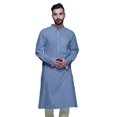 thumbnail image 3 of Atasi Kurta Imprimé pour Hommes Col Mandarin Popeline de Coton Kurta Chemise Décontractée, 3 of 7