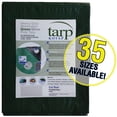 thumbnail image 1 of Kotap TGS-1525 Bâche Poly Réversible 8-mil Robuste avec Protection UV, 15 x 25 Pieds, Vert/argent, 1 of 9