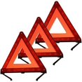 thumbnail image 1 of Triangle Réfléchissant d'Avertissement Triangle d'Urgence Kits de Triangle de Sécurité Routière (Ensemble de 3) Ensemble de 3, 1 of 5