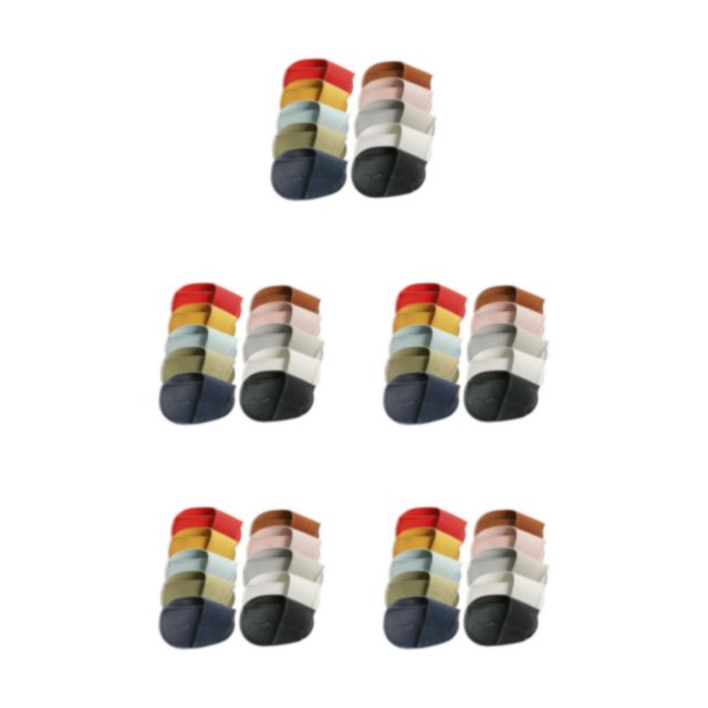 Thinsony Golf Head Covers PU Portable Protector Travel Athlete Golf for Training Multi Color Small 10 Pcs 5Set
