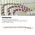 thumbnail image 4 of Colorful And Bendable Bird Rope Perch Cotton Rope ParakeetsStand Toy Ideal For Cockatiels Lovebirds And Budgies Provide Comfortable Perching And Exercise For Your Birds, 4 of 8