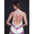 thumbnail image 2 of Bimba Robe de Plage Teinture sur Nœuds pour Femmes, Imprimée, Dos Nu, Longue, à Col Licou, Rayondress - Grand, 2 of 6