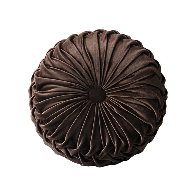 Maytalsory Skin Friendly Decorative Throw Pillow Made With Polyester And PP Cotton Decorative Cushion Simple coffee 35CM 1Set