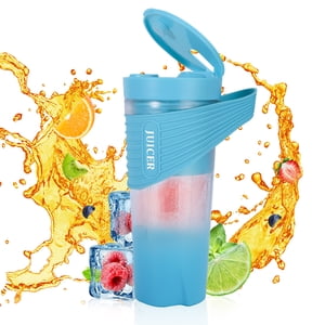 Mélangeur portable pour Shakes et Smoothies 4000mAh Type-C Rechargeable 460ml Mélangeur personnel avec 6 Écarlate