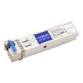 thumbnail image 1 of AddOn EdgecorE ET4204-BX10 Compatible SFP Transceiver - SFP (mini-GBIC) transceiver module (equivalent to: Edge-Core ET4204-BX10) - GigE - 1000Base-BX - LC single-mode - up to 6.2 miles - 1310 (TX) / 1550 (RX) nm, 1 of 1