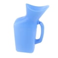 thumbnail image 1 of Men Reusable Portable Urinal Bottle Pee Bag Incontinence Pee Can Container for Travel Outdoor Camping 1000 ml Blue, 1 of 8