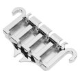 thumbnail image 3 of 4 String Bridges Replacement, Easy To Install Metal Standard Size Smooth Exterior Bass Bridge  for Electric Guitar and Bass Silver, 3 of 7