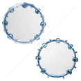 thumbnail image 4 of Tambourin à Main de 10 Pouces à Double Rangée, Ensemble de Tambours, Instrument de Percussion Musical Éducatif, Jouet Instrument pour Spectacle à l'Église, Enfants et Adultes, avec Touche d'Accordage, Bleu, 4 of 7