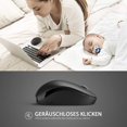 thumbnail image 3 of Quiet 2.4 Ghz Wireless Mouse With Nano Usb Receiver, 1600 Dpi Optical Sensor, For Pc, Laptop, Etc., Black, 3 of 7