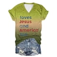 thumbnail image 1 of UANWENN T-Shirt à Col en V à Manches Courtes pour Femme, Décontracté, Confortable, Doux, Haut Basique pour le Quotidien avec Design Tendance, T-Shirt Raglan pour Femme, Hauts Amples de Travail pour Femme, T-Shirts Amples pour Femme, Chemises à Manches Longues pour Femme, 1 of 2